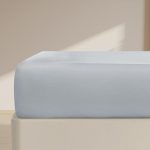 Brushed Microfiber Fitted Sheet Light Grey Hotel Quality