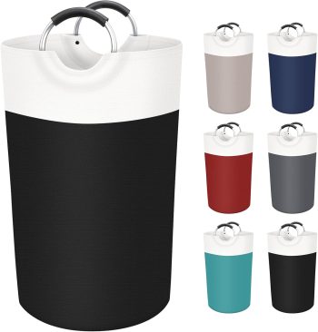 90L Freestanding Laundry Hamper Black Waterproof