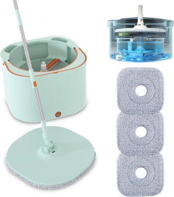 Flat Floor Mop Bucket Wringer System