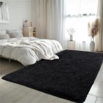 Black Ultra-Soft Shag Rug 8x10