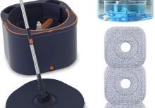 Flat Floor Mop Bucket System with Wringer