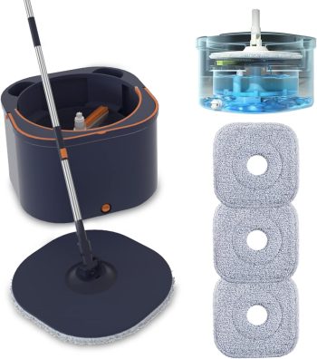 Flat Floor Mop Bucket System with Wringer