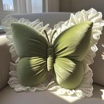 Butterfly Pillow Lace Trim