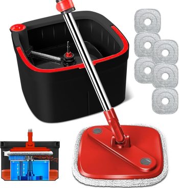 Spin Mop Bucket Set Clean Dirty Water Separation