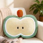 Cute Apple Slice Plush Pillow