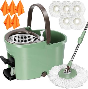 Spin Mop and Bucket Wringer