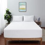 600 TC Egyptian Cotton Fitted Sheet White 16 inch