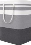 Large Collapsible Laundry Hamper 75L Gradient Grey